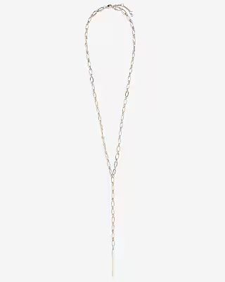 Bar Pendant Long Chain Y Necklace | Express