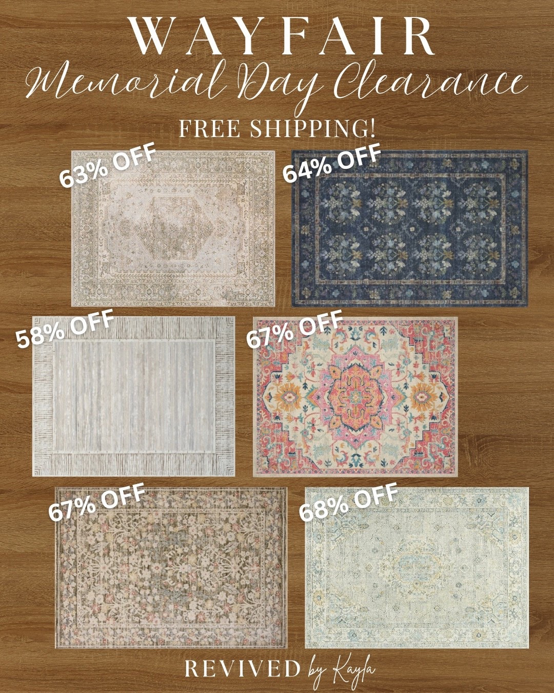 All of my fan favorite and best selling rugs from @Wayfair are on sale for Memorial Day! Up to 70% off and free shipping 🛒🌷

#homedecor #homedecorating #homedesign #livingroom #bedroom #home #decor #modern #cozy #spring #sale #salealert #freeshipping #rugs #arearugs #wayfair

#LTKHome