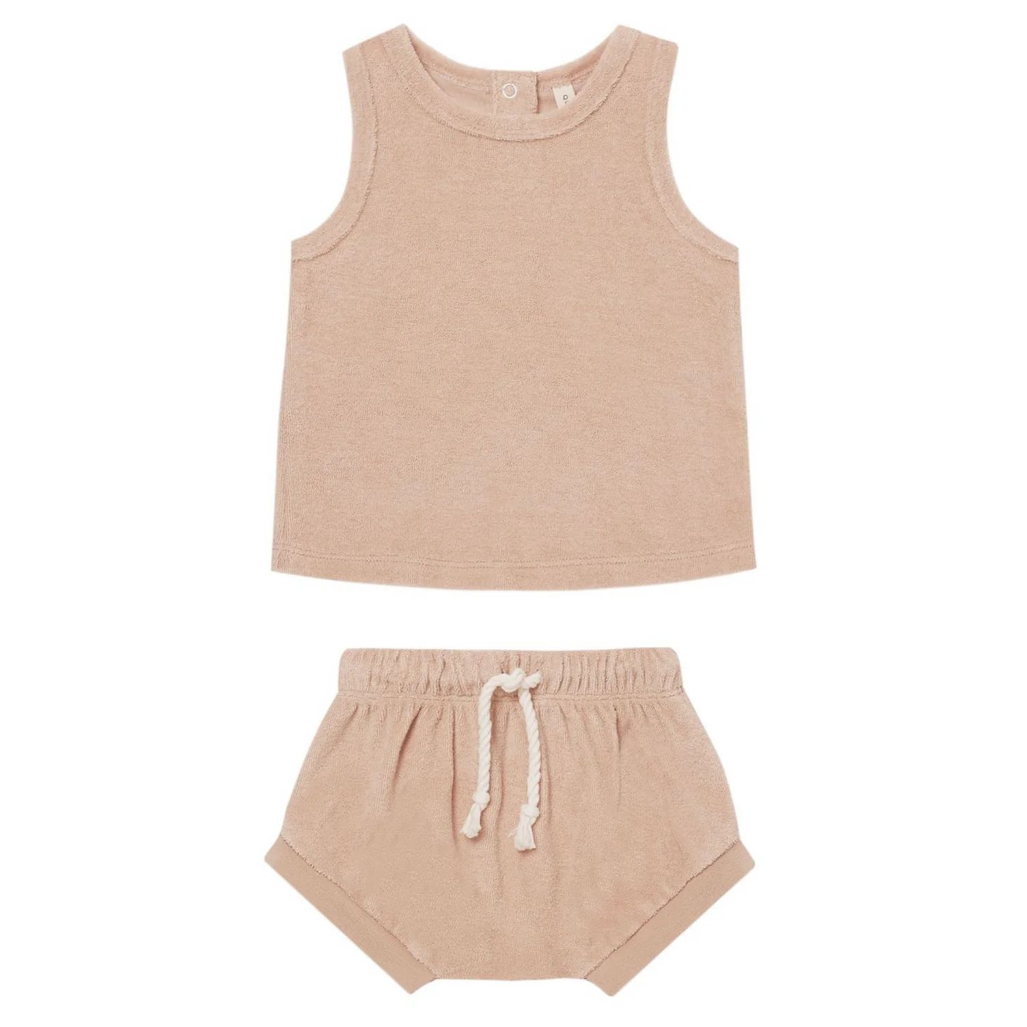 Terry Tank & Short Set, Blush | SpearmintLOVE