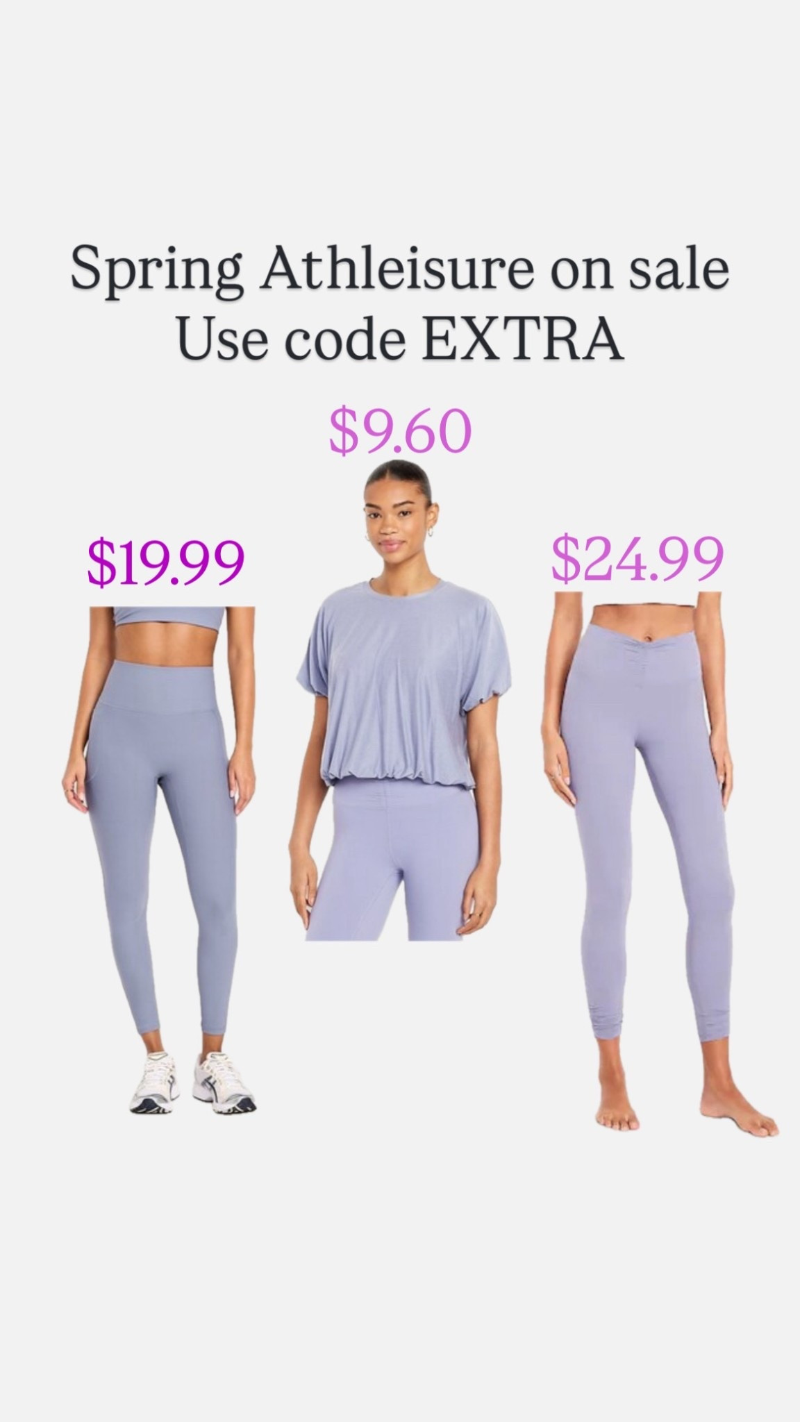 Old navy sale
Athleisure
Leggings under $25
Matching sets
New arrivals 


#LTKfitnessgoals #LTKSaleAlert #LTKActive