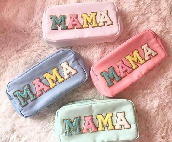 CHENILLE LETTER PATCH Mama Makeup Bag Travel Vinyl | Etsy | Etsy (US)