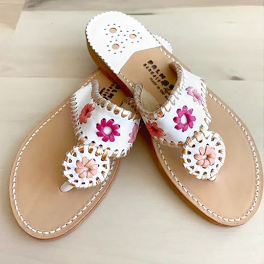 PB White Pink Multi | Palm Beach Sandals