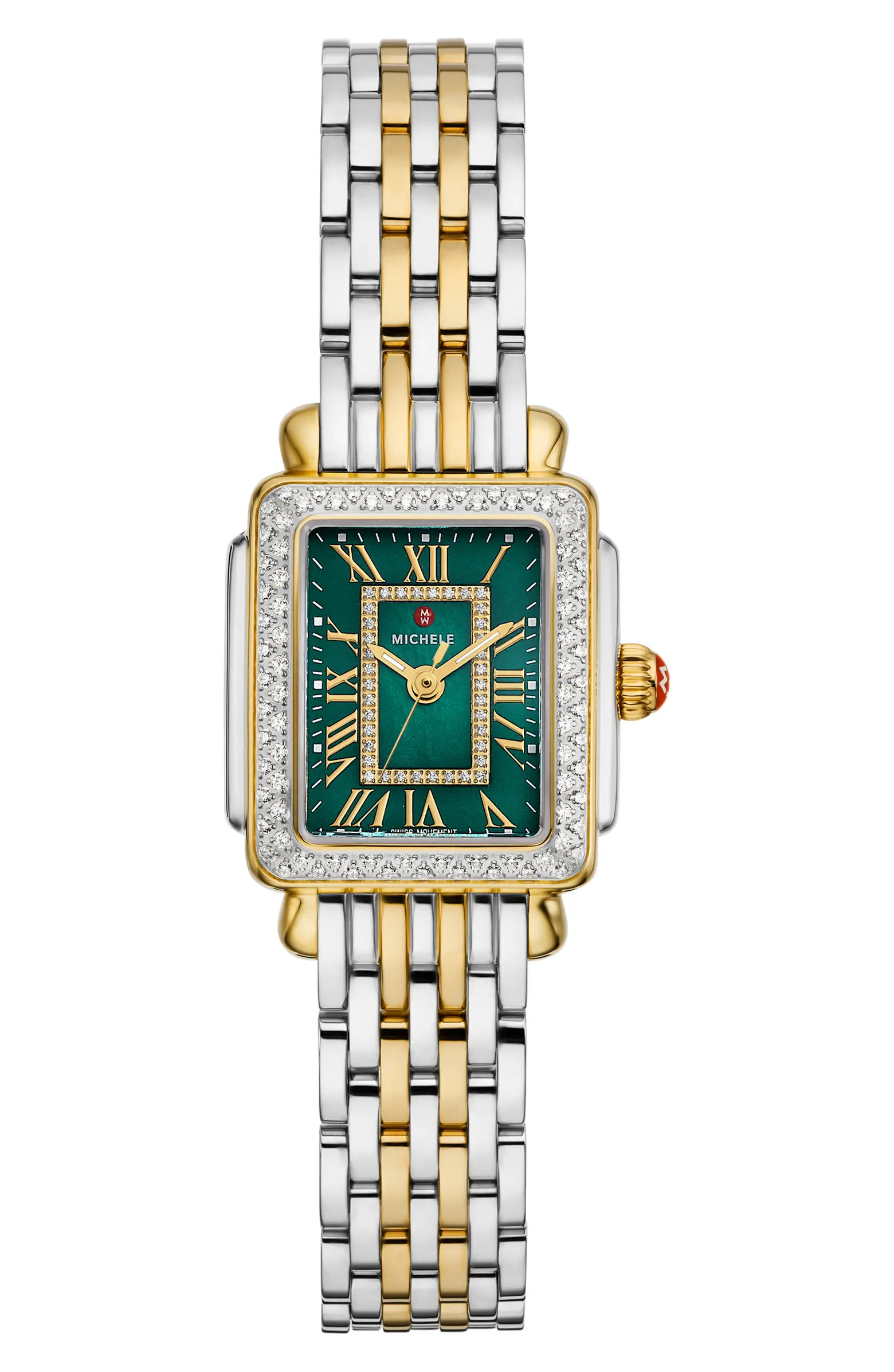 Deco Madison Mini Diamond Bracelet Watch, 23mm x 24mm | Nordstrom