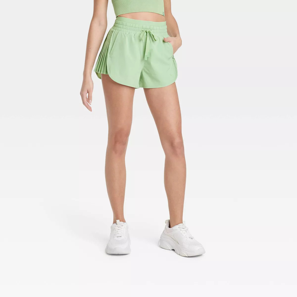 Women's High-Rise Pleated Side Shorts 2.5" - JoyLab™ | Target