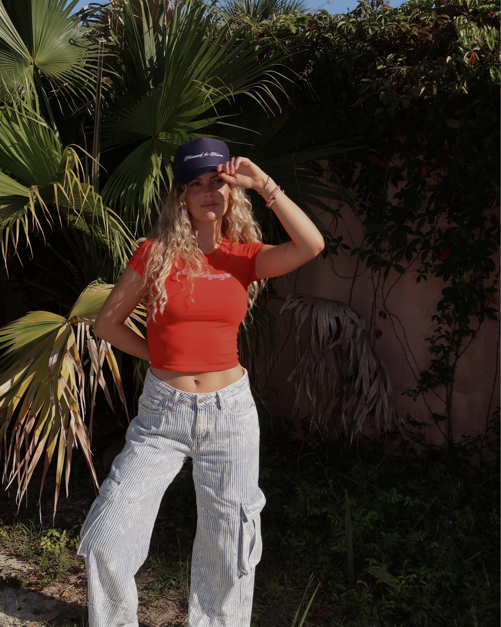 Summer uniform: baggy pants, baby tee & flip flops. Trucker hat is Temporary Local. Dropping 6.29🌺

Summer outfits, beach style, striped denim, baggy jeans, free people dupe, sandals, Havaianas, casual style 

#LTKFindsUnder100 #LTKSeasonal #LTKFindsUnder50