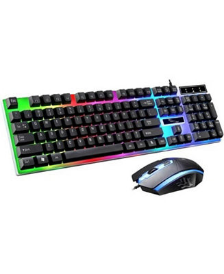Cowin LED Gaming Keyboard and Mouse Combo with Rainbow Backlit - Macy's | Macy's