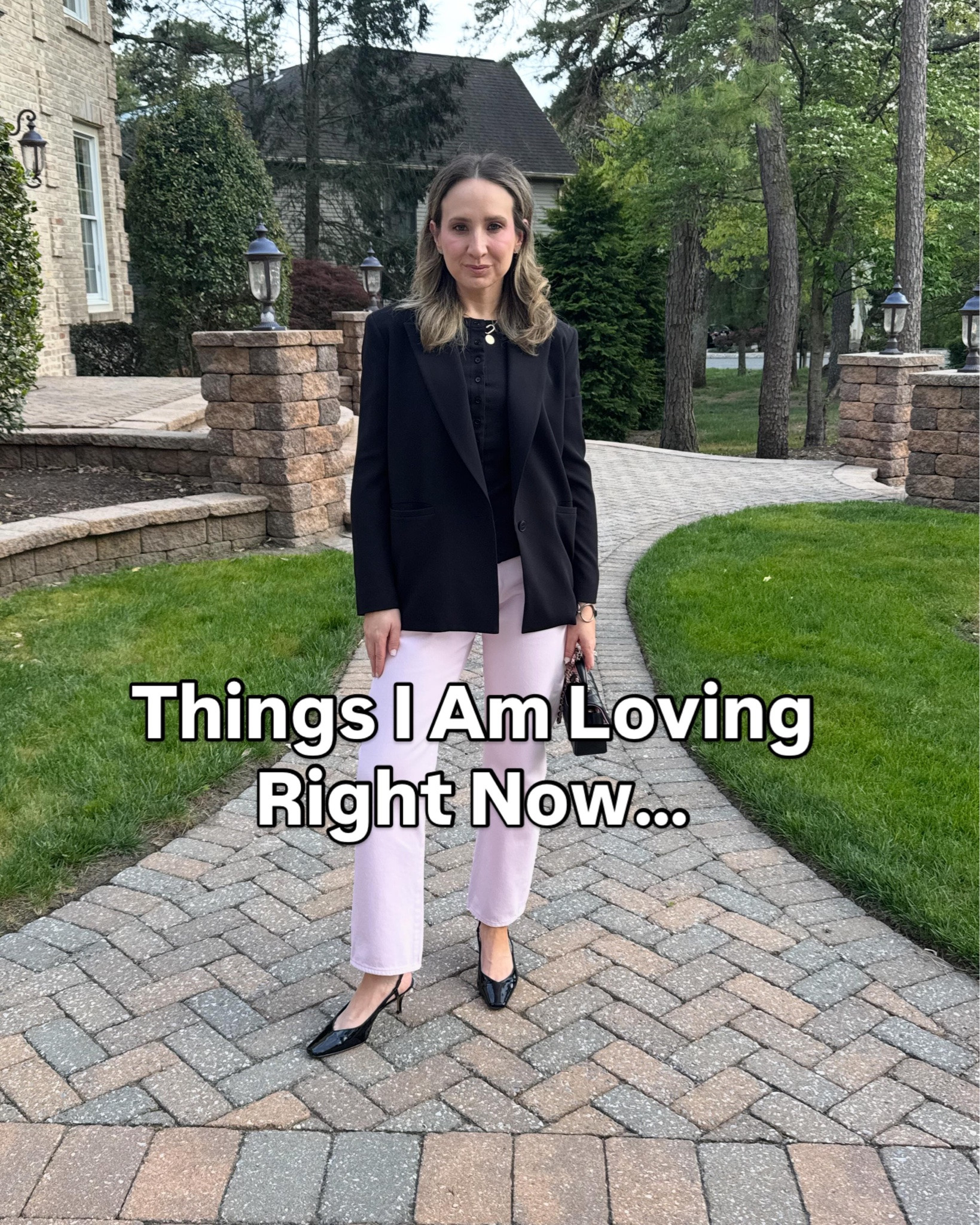 In my soft feminine era lately — loving all things baby pink, powder blue, pointelle, and cream with just a hint of black. It all feels light, effortless, and refreshing… which honestly feels necessary in every area of our busy lives lately. 💕

#SoftFeminineStyle #FeminineFashion #EverydayStyle #WorkingMomStyle