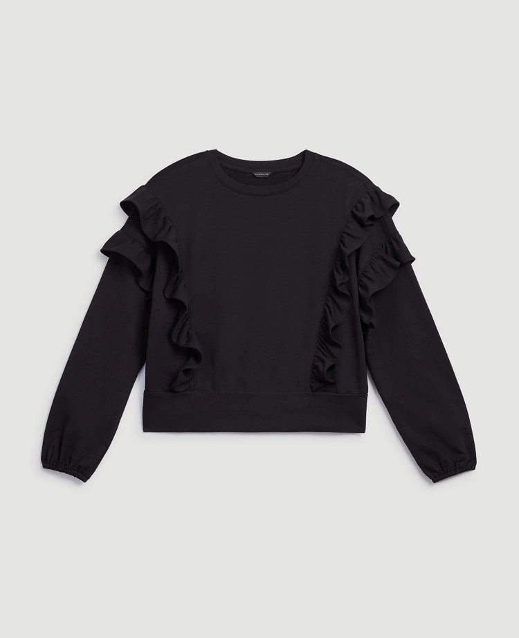 Ruffle Sweatshirt | Ann Taylor (US)
