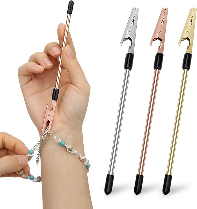 Coldairsoap 3Pcs Bracelet Clasp Helper Tools, Metal Jewelry Clasp Helper Bracelet Fastener Jewelr... | Amazon (US)