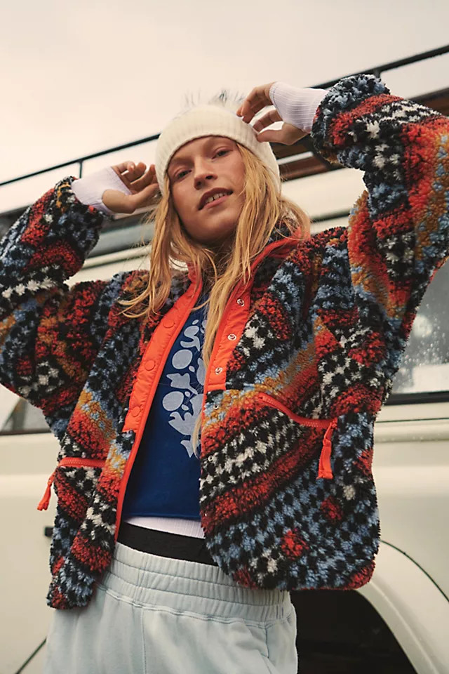 Hit The Slopes Printed Fleece Jacket | Free People (Global - UK&FR Excluded)