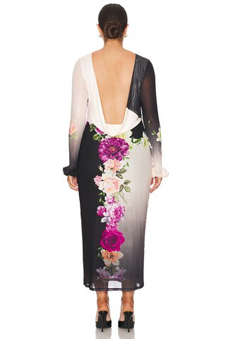 Annamei Dress in Colorblock Floral | Revolve Clothing (Global)