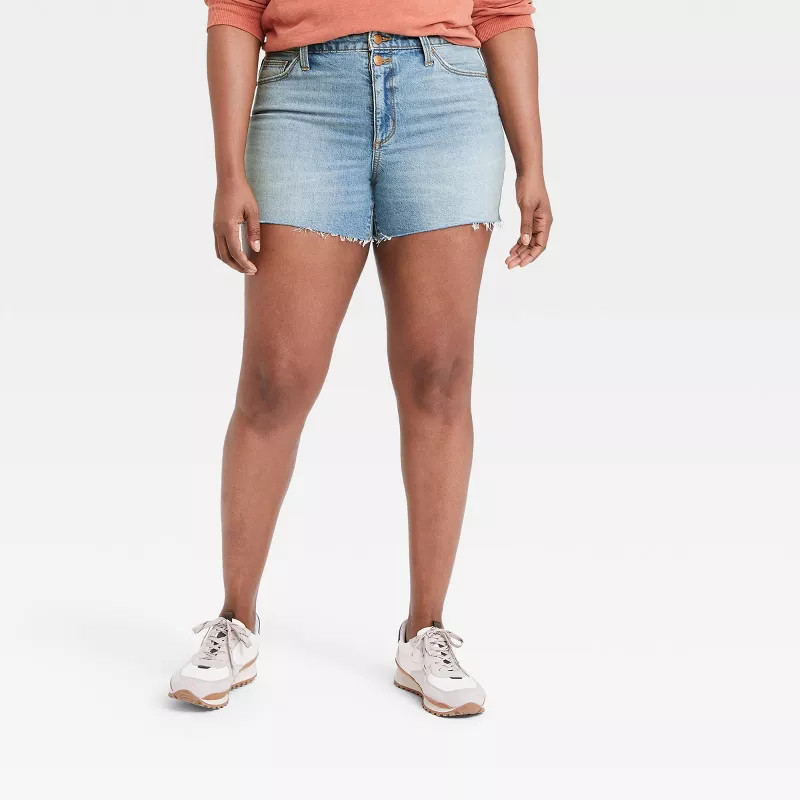 Women's High-Rise Vintage Midi Jean Shorts - Universal Thread™ | Target