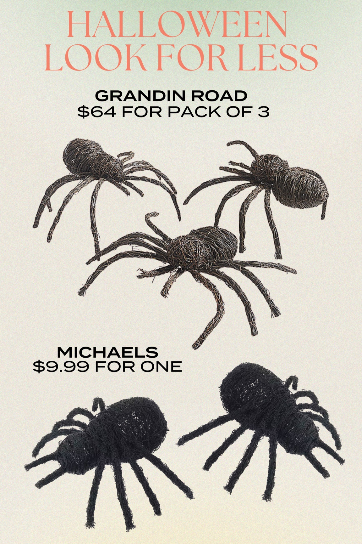look for less for the Grandin road spiders!!

#LTKSaleAlert #LTKSeasonal #LTKFindsUnder50