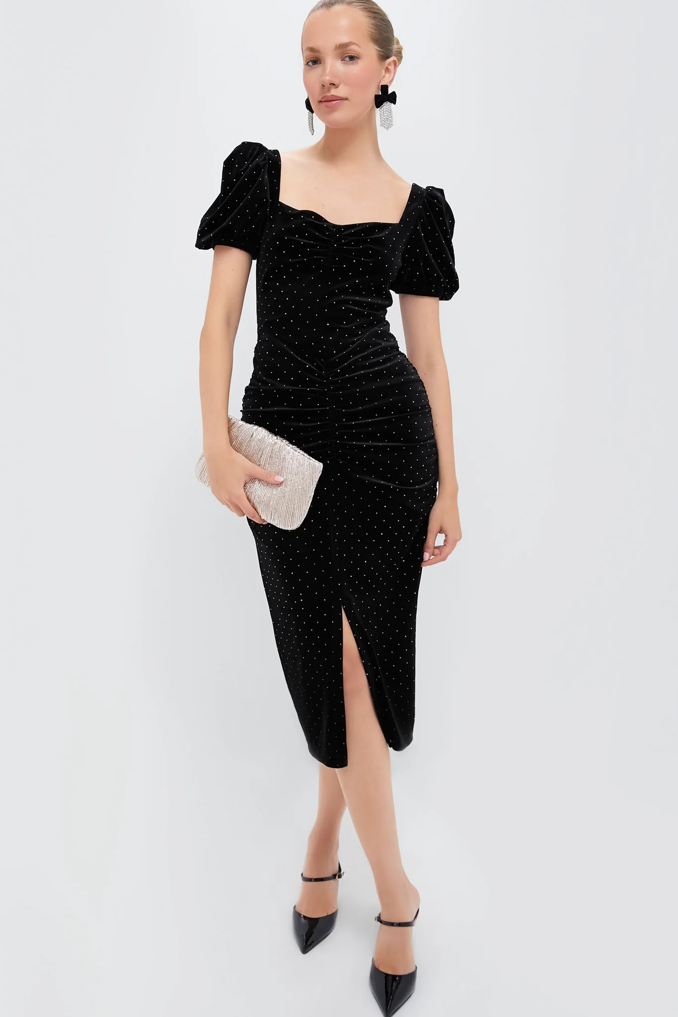 Black Felina Midi Dress | Tuckernuck (US)