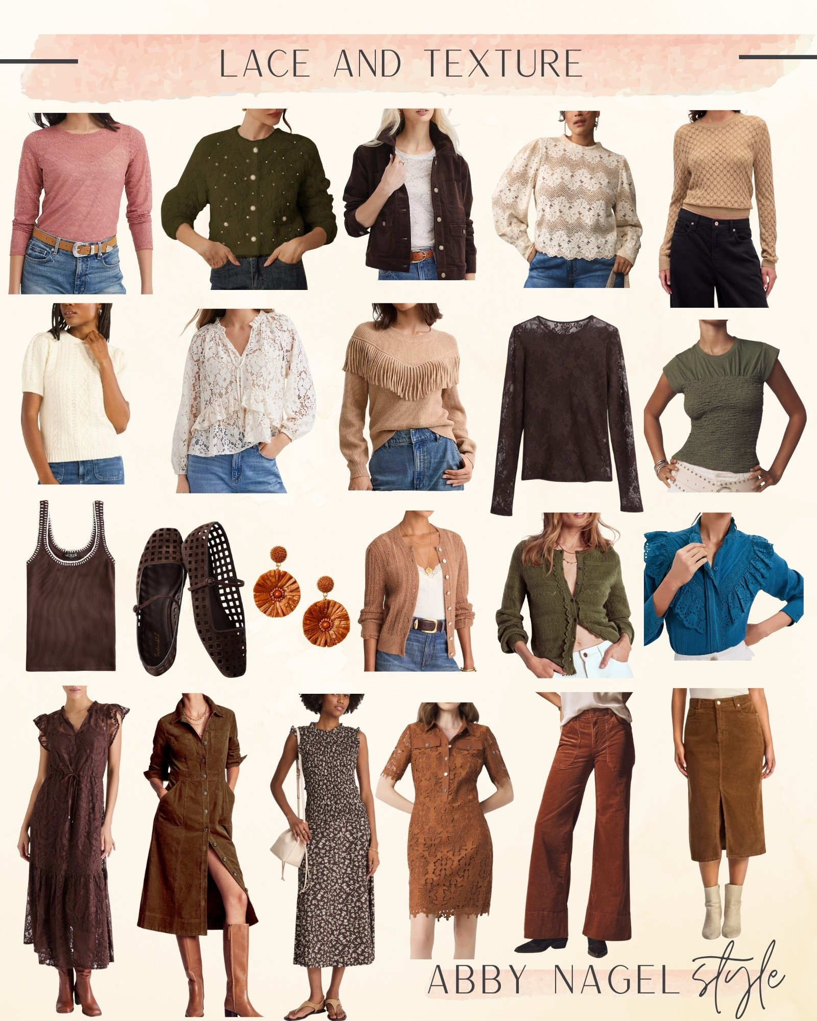 Things I love!! Give me some feminine lace a texture to elevate my look! 

#LTKFindsUnder50 #LTKStyleTip #LTKFindsUnder100