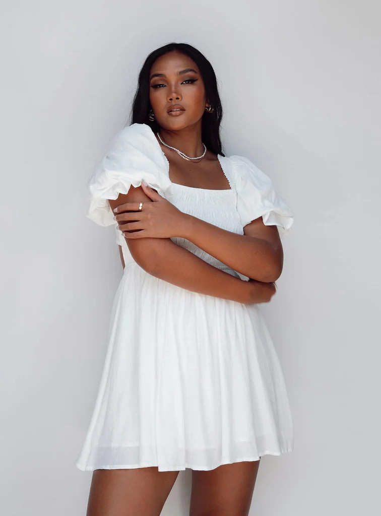 Dani Mini Dress White | Princess Polly US