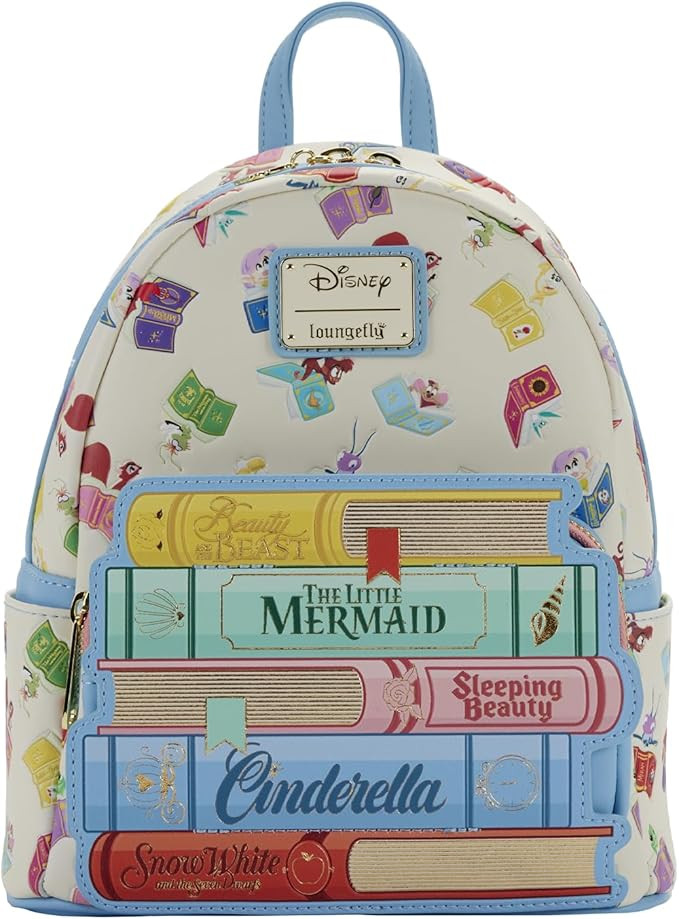 Loungefly Disney Princess Books Classics Womens Double Strap Shoulder Bag Purse, Multi, One Size,... | Amazon (US)