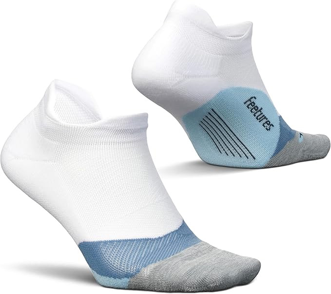 Feetures Elite Light Cushion No Show Tab Ankle Socks - Sport Sock with Targeted Compression - (1 ... | Amazon (US)