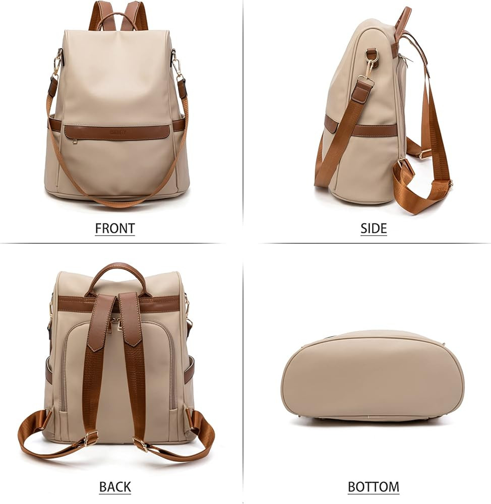 CHERUTY Women Backpack Purse PU Leather Anti-theft Casual Shoulder Bag Fashion Ladies Satchel Bags | Amazon (US)