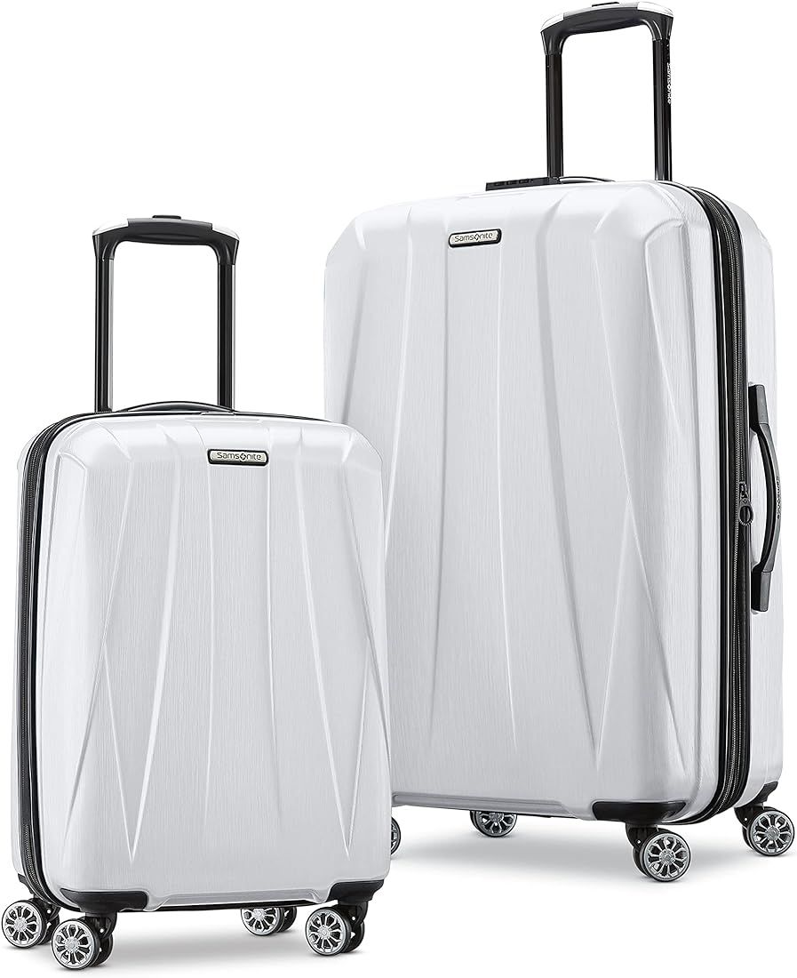 Samsonite Centric 2 Hardside Expandable Luggage with Spinners | Snow White | 2PC SET (Carry-on/Mediu | Amazon (US)
