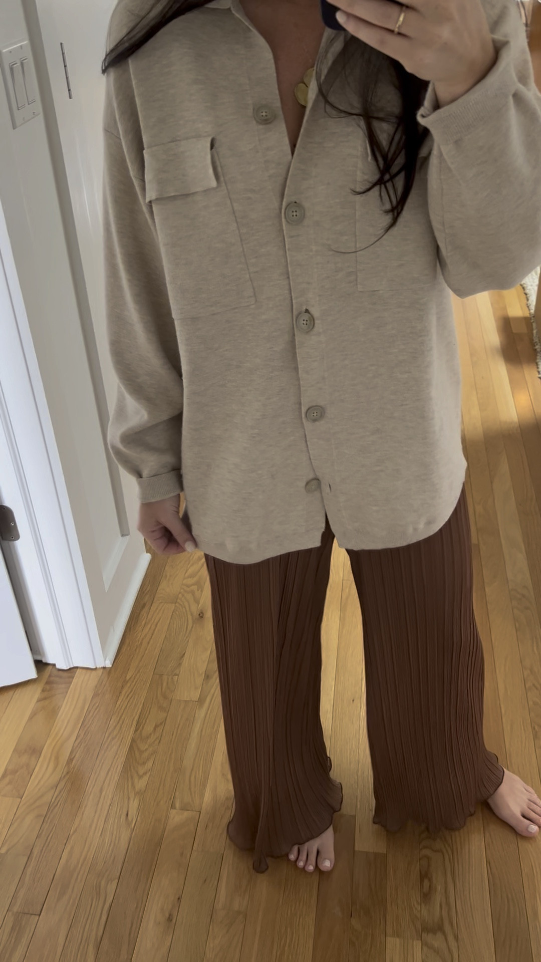 OOTD, causal elevated, button down, comfy, neutral, chic, Gap, outfit of the day

#LTKFind #LTKunder100 #LTKfit