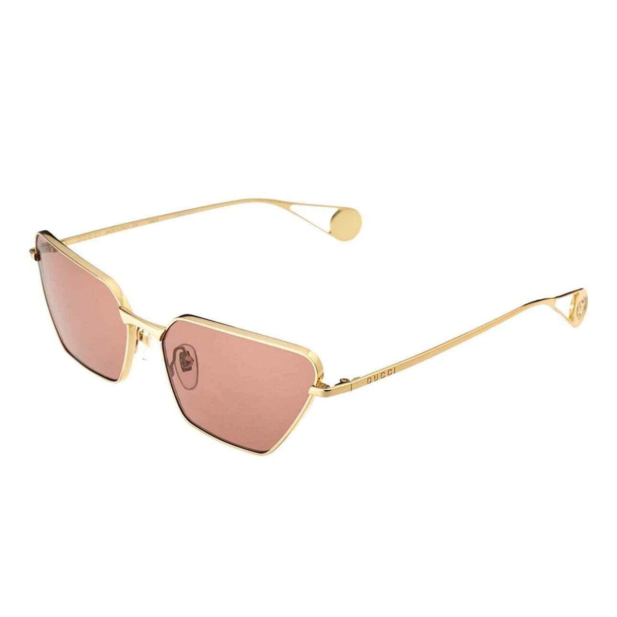 NUEVAS gafas de sol Gucci ojo de gato | doradas | eBay US