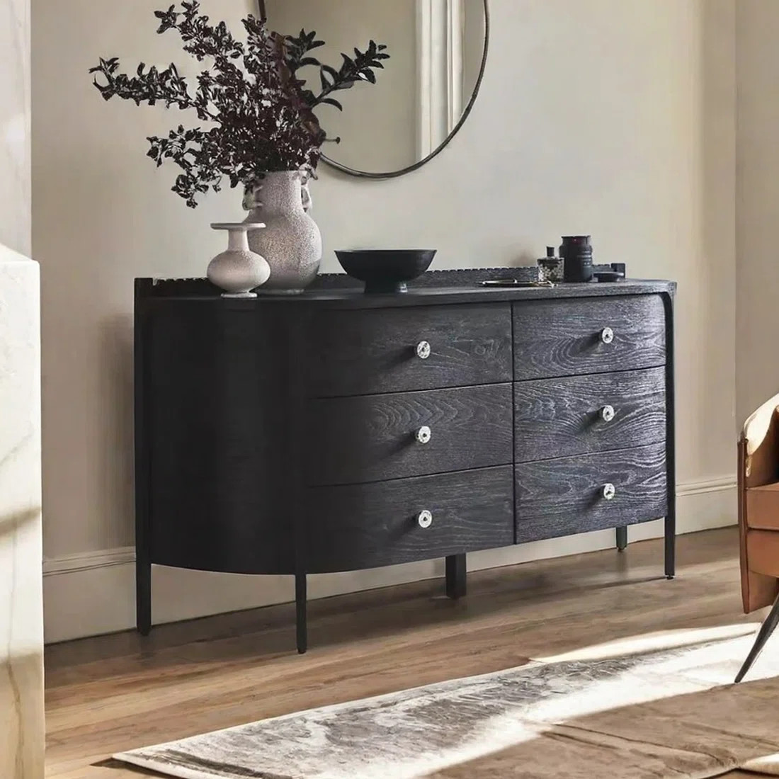 Modern simple solid color drawer sideboard. | Wayfair North America