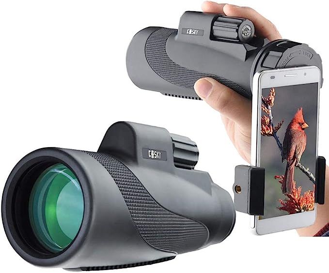 Gosky Titan 12X50 High Power Prism Monocular and Quick Smartphone Holder - Waterproof Fog- Proof ... | Amazon (US)