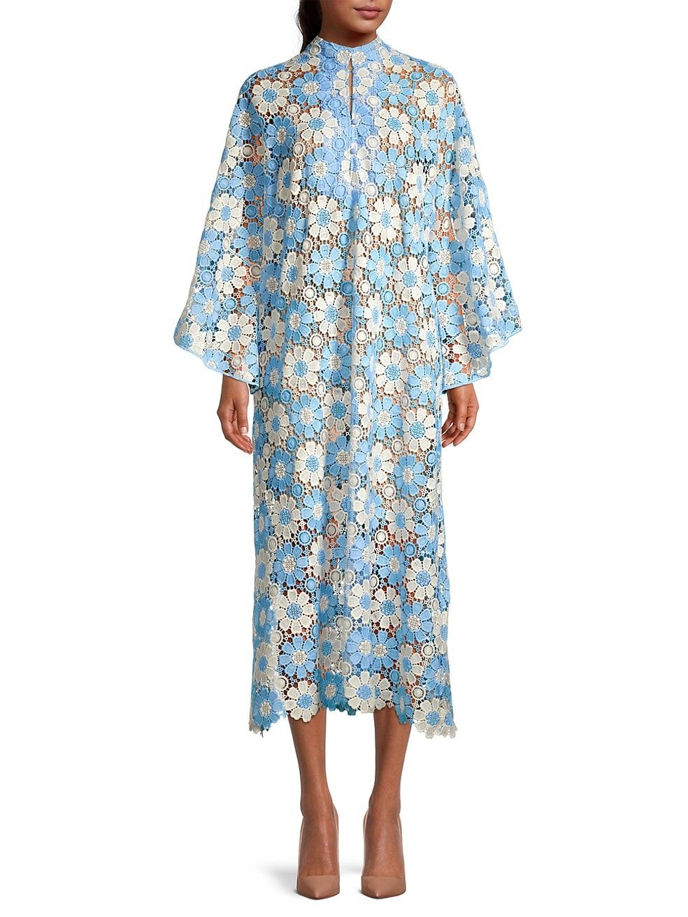 Floral Crochet Lace Caftan | Saks Fifth Avenue