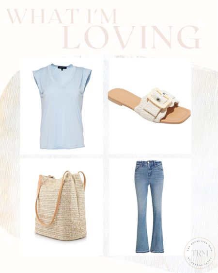 Casual Spring Outfit

Use code: RYANNE10 for 10% off Gibsonlook items  

Spring fashion  Casual outfit  Spring break  V neck tee  Slide sandals  Denim styling  Woven tote  Coastal fashion 

#LTKstyletip #LTKover40 #LTKmidsize