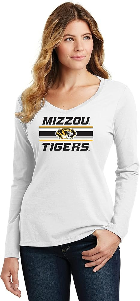 CornBorn Missouri Womens T-Shirt | Long Sleeve V-Neck | Choose Your Design | Amazon (US)