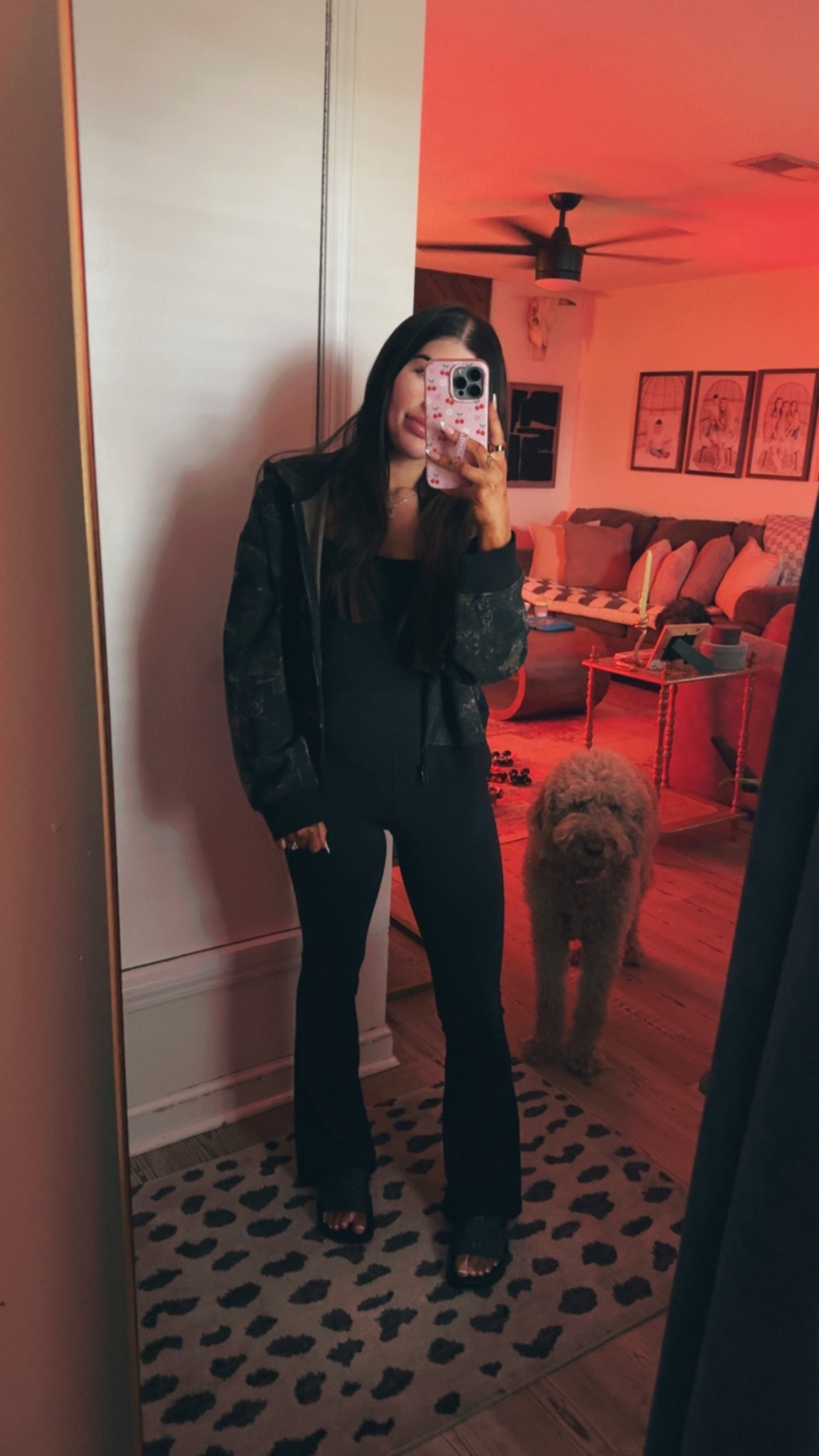 This lightweight zip up pullover is perfect for the breezy fall mornings for size preference I am wearing a large for an oversized fit. 