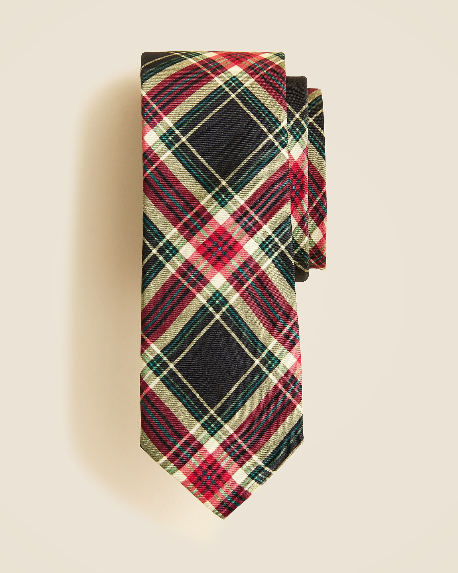 Boys' silk tie in Stewart tartan | J. Crew US