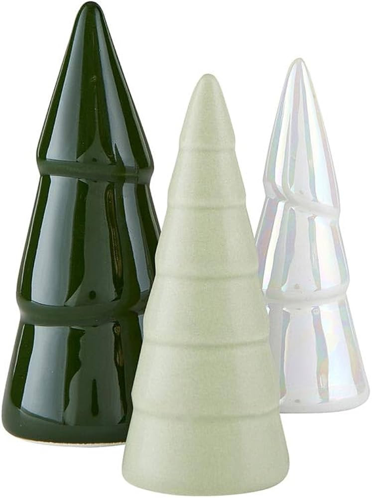 Santa Barbara Design Studio Holiday Shelf Décor Christmas Collection Ceramic Trees, Set of 3, Gr... | Amazon (US)