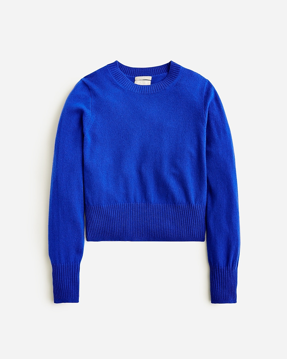 Cashmere shrunken crewneck sweater | J. Crew US