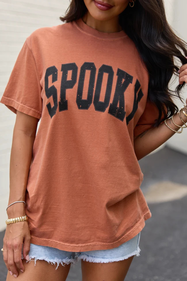 Spooky Block Yam Comfort Colors Graphic Tee | Pink Lily