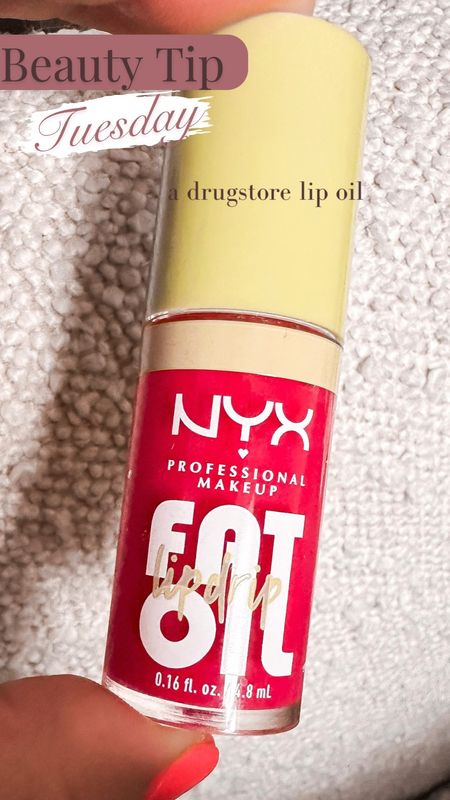 Beauty Tip Tuesday: a drugstore lip oil under $10.

Get the high shine look for the warmer months for less.  
-extra large applicator
-not sticky
-up to 12 hours of hydration
-color: missed call

#LTKfindsunder100 #LTKStyleTip

#LTKBeauty #LTKFindsUnder50 #LTKVideo