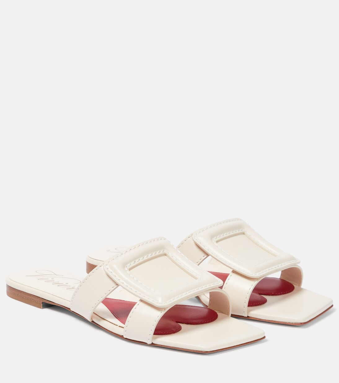 Buckle leather sandals | Mytheresa (US/CA)