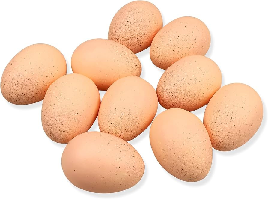 Lorigun 10pcs Artificial Egg Fake Food Faux Kitchen Decor Theater Prop | Amazon (US)