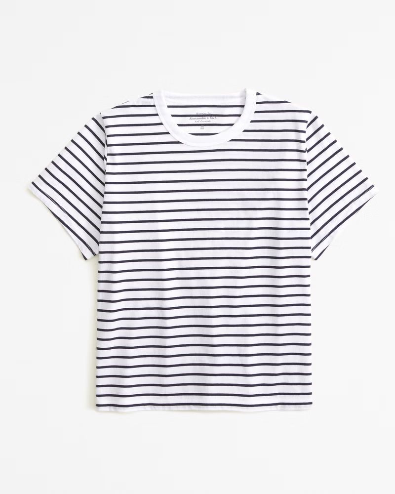 Women's Essential Polished Body-Skimming Tee | Women's Tops | Abercrombie.com | Abercrombie & Fitch (US)