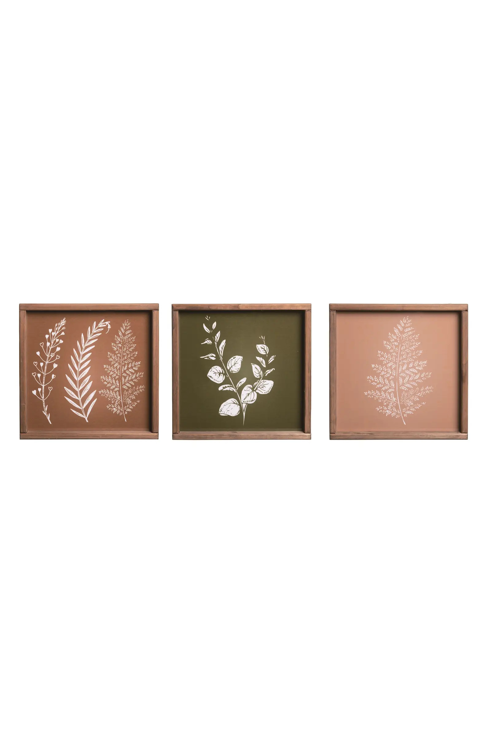 Transpac Wood 12.38 Inch Multicolor Spring Calming Block Decor Set of 3 Decorative Objects for Ho... | Nordstrom