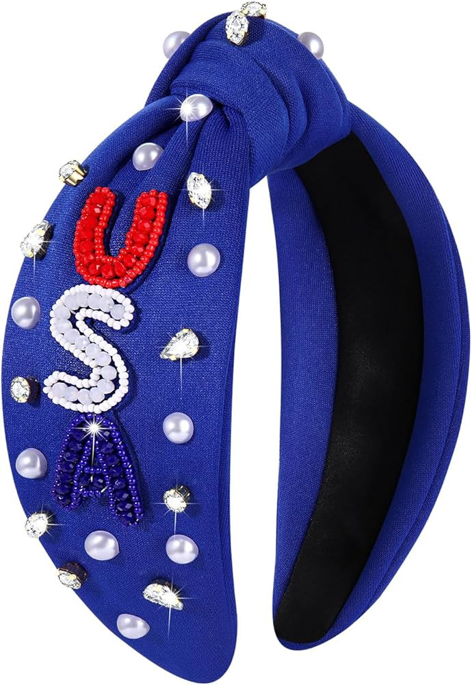 CEALXHENY 4th of July Headbands for Women, 4th of July Accessories, American Flag Patriotic Headb... | Amazon (US)