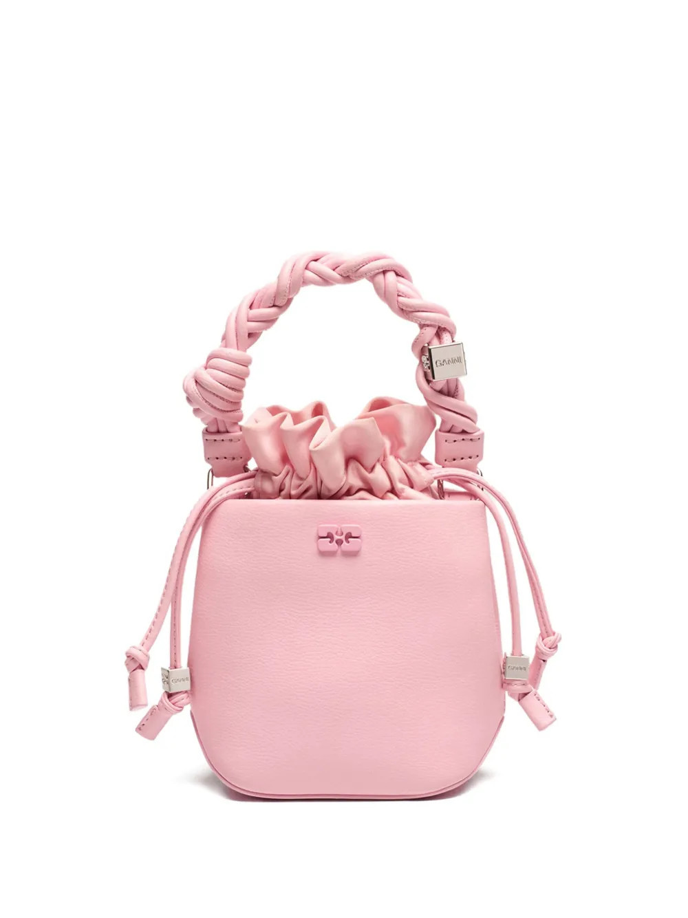 GANNI mini Bou bucket bag - Pink | Farfetch Global