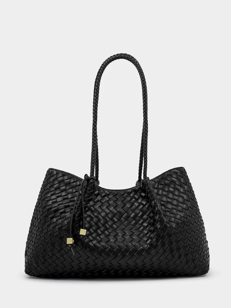Katie Loxton Black Nova Woven Tote Bag | Next EU