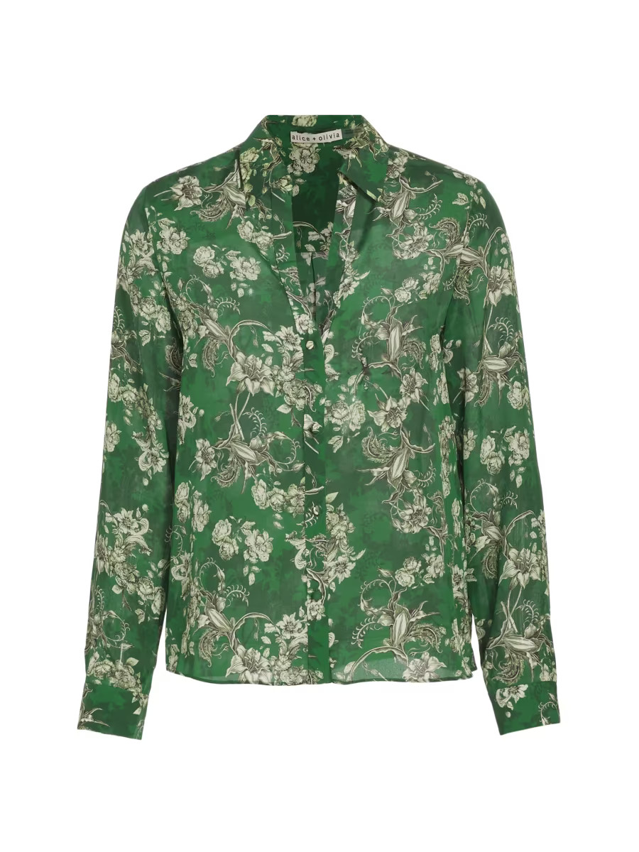 Floral Silk Blouse | Saks Fifth Avenue