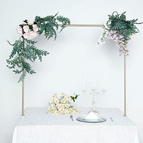 Efavormart 42" Tall Gold Adjustable Over The Table Rod Stand, Metal Table Flower Arch for Weddings,  | Amazon (US)