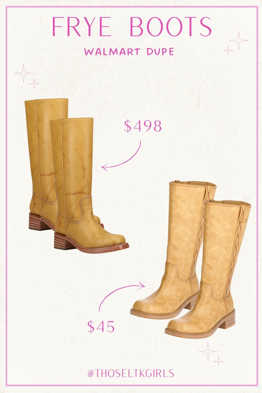 Walmart Dupe of the Campus Frye Boots in Banana🍌🌼



Frye Inspired, Tall Leather Boot, Spring Fashion Trend Forecast, Free People Inspired, Budget Friendly Fashion Finds, Spring Outfit Ideas, Tall Boots, Walmart Dupe, Tall Riding Boots

#LTKgrwm #LTKU #LTKSaleAlert