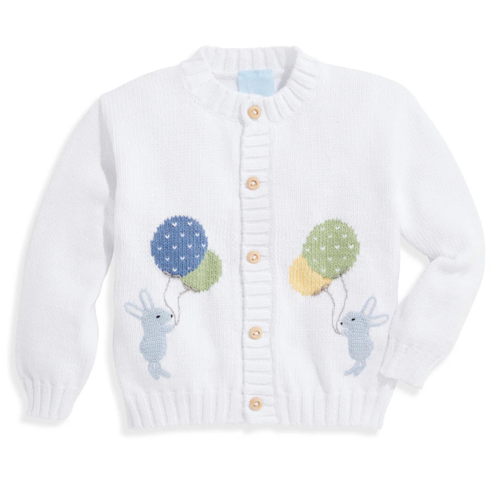 Applique Bunny Party Cardigan | bella bliss 