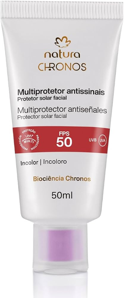 NATURA, NATURA CHRONOS MULTIPROTETOR ANTISSINAIS FACIAL FPS 50 50ml | Amazon (BR)
