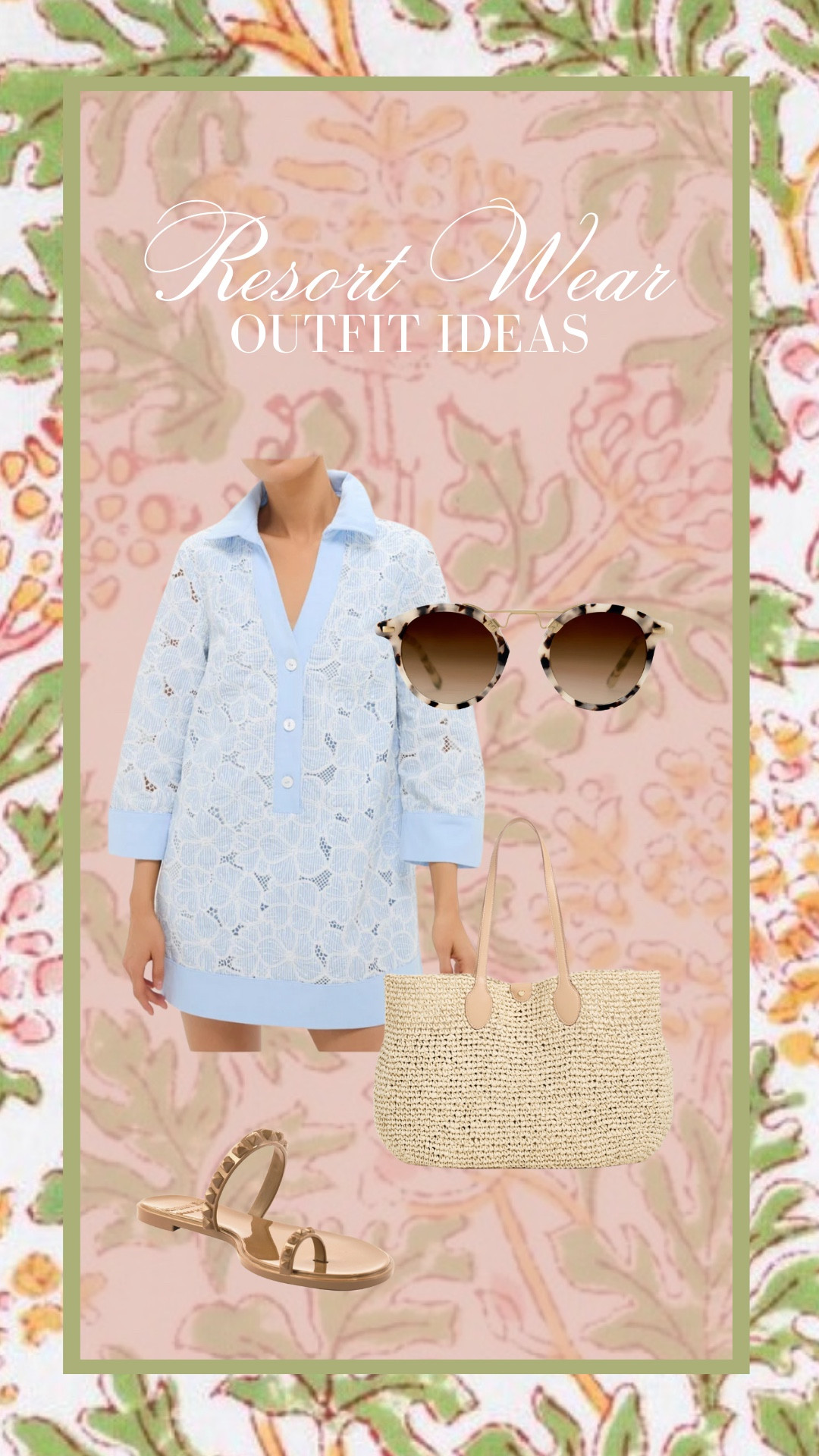 Resort wear outfit idea!

Beach vacation // summer // resort wear

